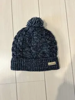 mont-bell ケーブル編み ニット帽 M -Lダークグレー