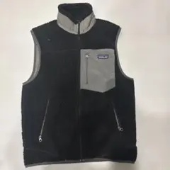 Patagonia フリースベスト ブラック/グレー　Sサイズのサムネイル