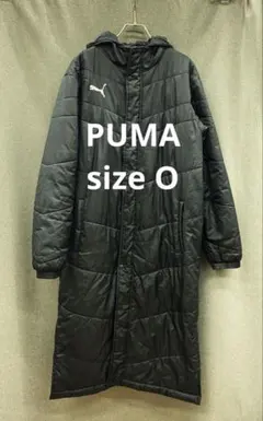 N859♪ PUMA ベンチコート　サイズO ブラック