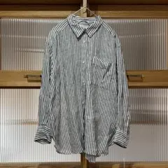 ⭐️【未使用】XACUS リネンシャツ 38/15 ジャンネット フィナモレ