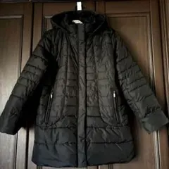 ミドル丈ダウンジャケット防寒中綿