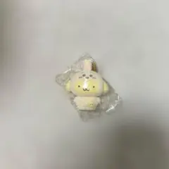 サンリオ ちいかわコラボ フロッキーキーホルダー ポムポムプリン うさぎ
