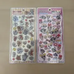 プチドロップステッカー パワパフ トムとジェリー
