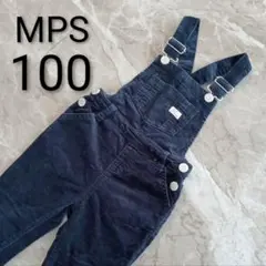 MPS オーバーオール 100cm ネイビー コーデュロイ