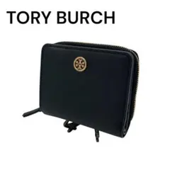 TORY BURCH トリーバーチ ブラック 二つ折り財布 レザーのサムネイル