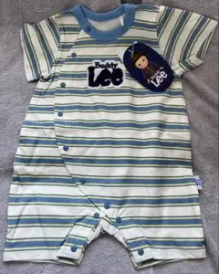 80 ベビー服 新品 BuddyLee 半袖ロンパース 保育園準備 前開き 春夏