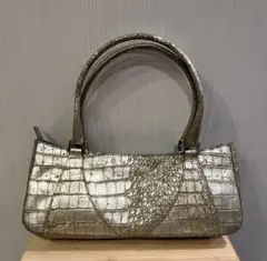 ケイオブクリッツィア　クロコダイル風 ハンドバッグ