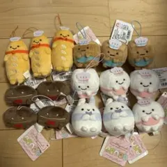 すみっコぐらし　あつまるんです いろんななかま　ゴムひも付きマスコット 15点