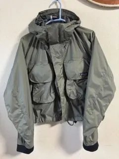 patagonia フィッシングジャケット グレー/オリーブ　SSTジャケット 90's PATAGONIA 「SST Deep Wading jacket」フィッシング