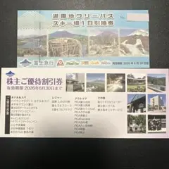 富士急行 株主優待券 フリーパス引換券のサムネイル