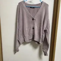 アベイル ピンク カーディガン ボタン付き