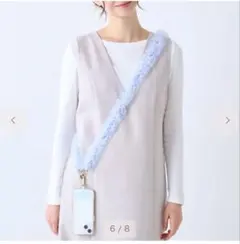 Francfranc スマホストラップ チュールブルー