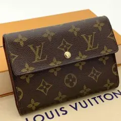 ルイヴィトン モノグラム ポルト トレゾール エテュイ パピエ 三つ折り財布