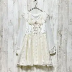 LIZ LISA/リズリサ 花柄ミニワンピース M チュール レース フェミニン