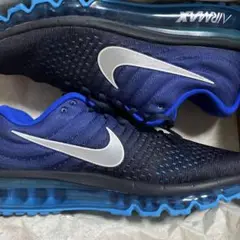 NIKE AIR MAX 2017 28cm 360度ビジブルエア ブルー 軽量