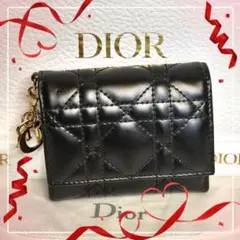 Dior ロータスウォレット パテントカーフスキン 三つ折り財布 - メルカリ