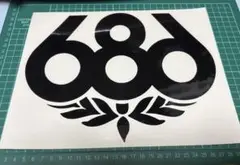 686 ロゴ ステッカー 20cm×25cm