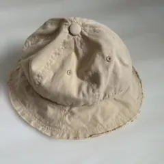 キッズ　ハット　52cm ベージュ　オーシャンアンドグラウンド
