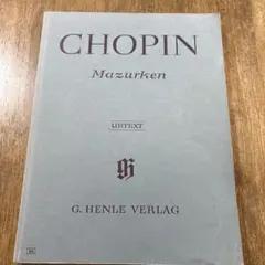 CHOPIN Mazurken 楽譜 G. HENLE VERLAG