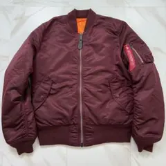 【美品】ドルマーク総柄リバーシブルキルティングジャケット MA-1 古着 antiqua ma1 ma-1 ペイズリー柄キルティングジャケット