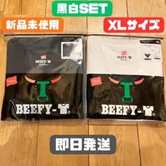 Hanes × セブン-イレブン BEEFY-Tクルーネック白、黒セット L - メルカリ