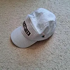 【丸井】Champion ストライプキャップ グリーン　Mサイズ57-59cm