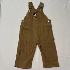 プティマイン　petit main ミッキーマウス　オーバーオール　秋冬　80