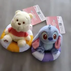 新品　Disney めちゃ可愛い♥ぬいぐるみ 2体セット プーさん スティッチ