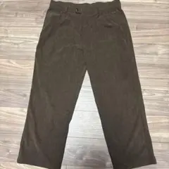 ブラウン コーデュロイ ストレート