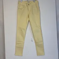 earth イエロースキニーパンツ サイズS