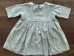 淡いグリーン　９0 ワンピース コーデュロイ