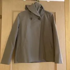 カーキ フード付き カジュアルジャケット