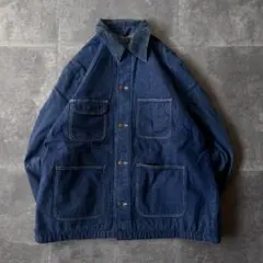 70s Wrangler デニムカバーオール XL A601 裏地ブランケット