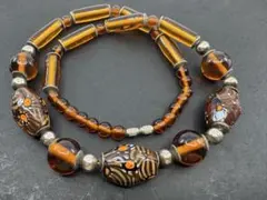 M5459 色石　ネックレス　ヴィンテージ アクセサリー