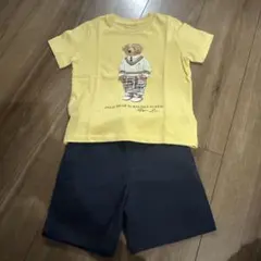ポロベア イエロー Tシャツ ネイビー ショートパンツ ラルフローレン セット