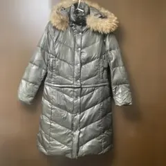 2Ｗay カーキグレー ダウン ロング&ショートコート ファー付き