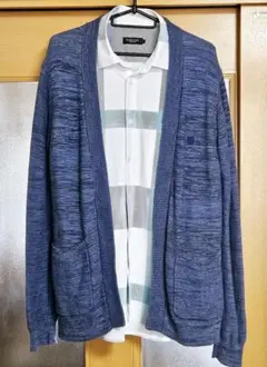ブラックレーベルクレストブリッジ カーディガン ブルー Mサイズ