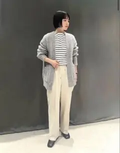 ビアズリー beardsley FOXラクーン釦カーディガン ネイビー - メルカリ