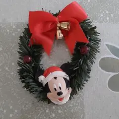 ツリー用クリスマスリース(ミッキーマウス)