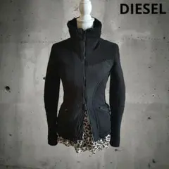 DIESEL ダブルジップ ジャケット ブラックy2k グランジ