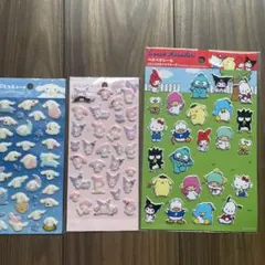 正規品　サンリオ　マイメロディ　シナモロール　人気キャラクター　　ぷくっとシール