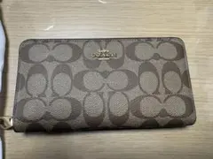 新品未使用】COACHコーチ長財布 ラウンドファスナーシグネチャーF52859