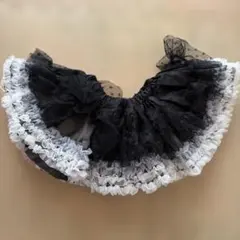 フリルスカート ブラック・ホワイト Sサイズ