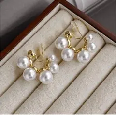 イヤリング ゴールド 大人上品