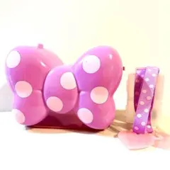 ディズニー　ポップコーンバケット　デイジー　リボン型　パープル