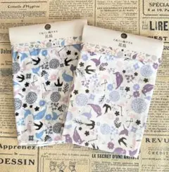 てぬぐい風タオル　花鳥