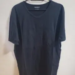 EMPORIO ARMANI Tシャツ ブラック Vネック L
