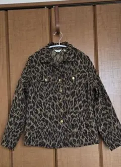 美品　Laura Ashley ヒョウ柄　 長袖シャツ　ジャケット　レオパード