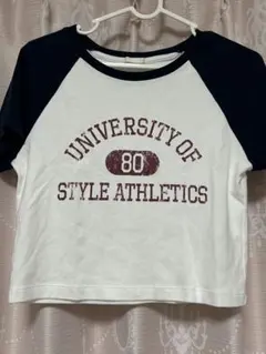 GU 半袖 Tシャツ ホワイトネイビーのサムネイル
