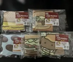 ドムドムハンバーガー　タイトーくじ　E賞ハンドタオル 5種